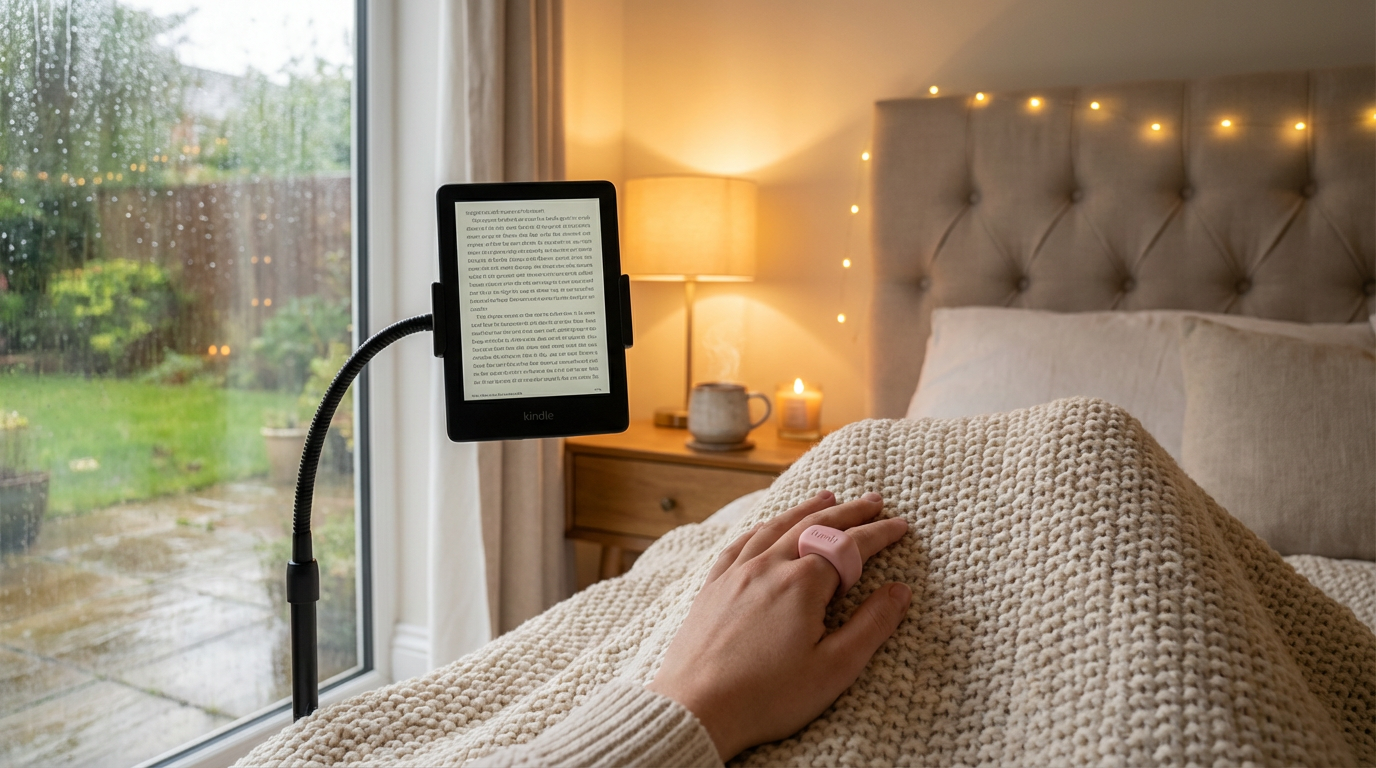 Cozy reading setup with Turnly